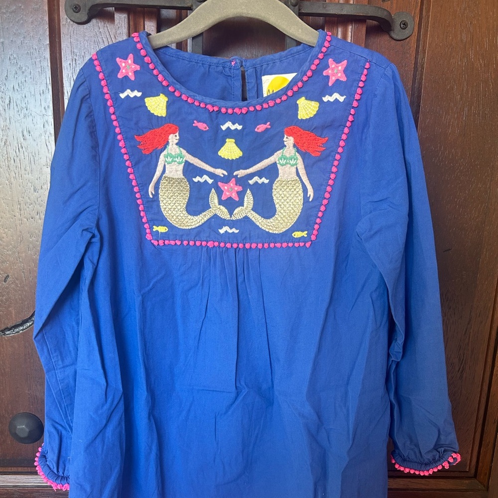 Mini Boden blue mermaid dress